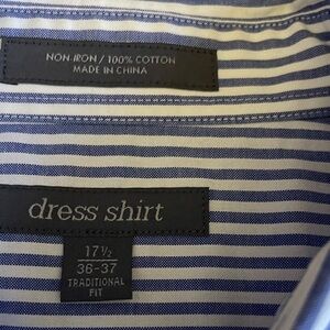 Blue Striped Dress Shirt